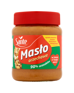 Sante Masło orzechowe 90% orzeszków 350 g