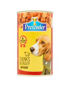 Pretender Karma dla psów kawałki mięsne z wołowiną w sosie 1250 g