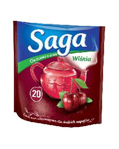 Saga Herbatka owocowa o smaku wiśnia 34 g (20 torebek)